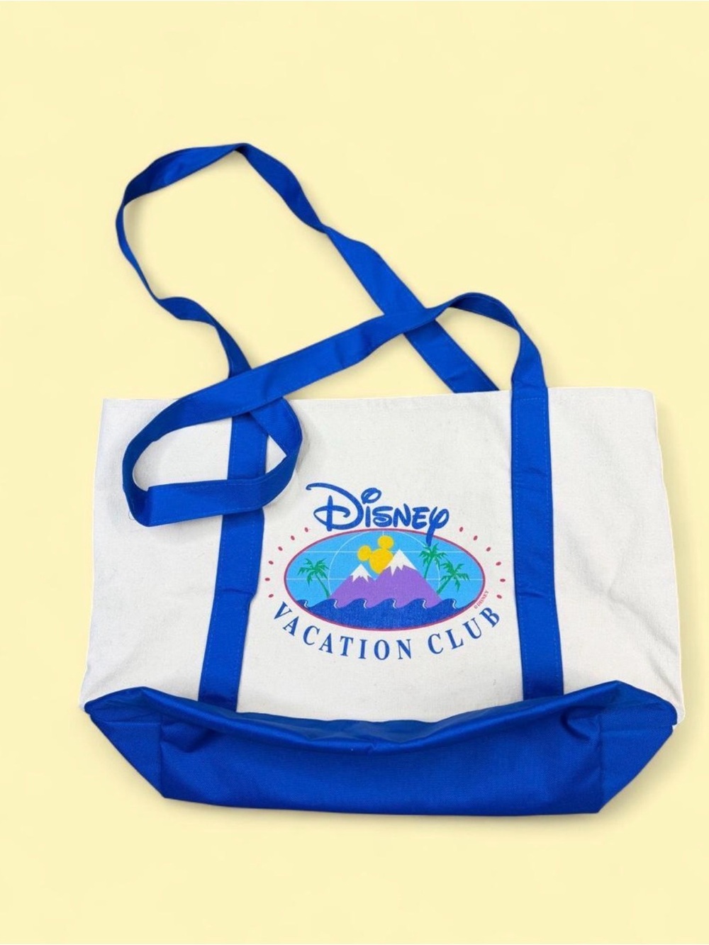 Y2K Vintage Disney Mickey Mouse Canvas Tote Bag Disney Parks Collector